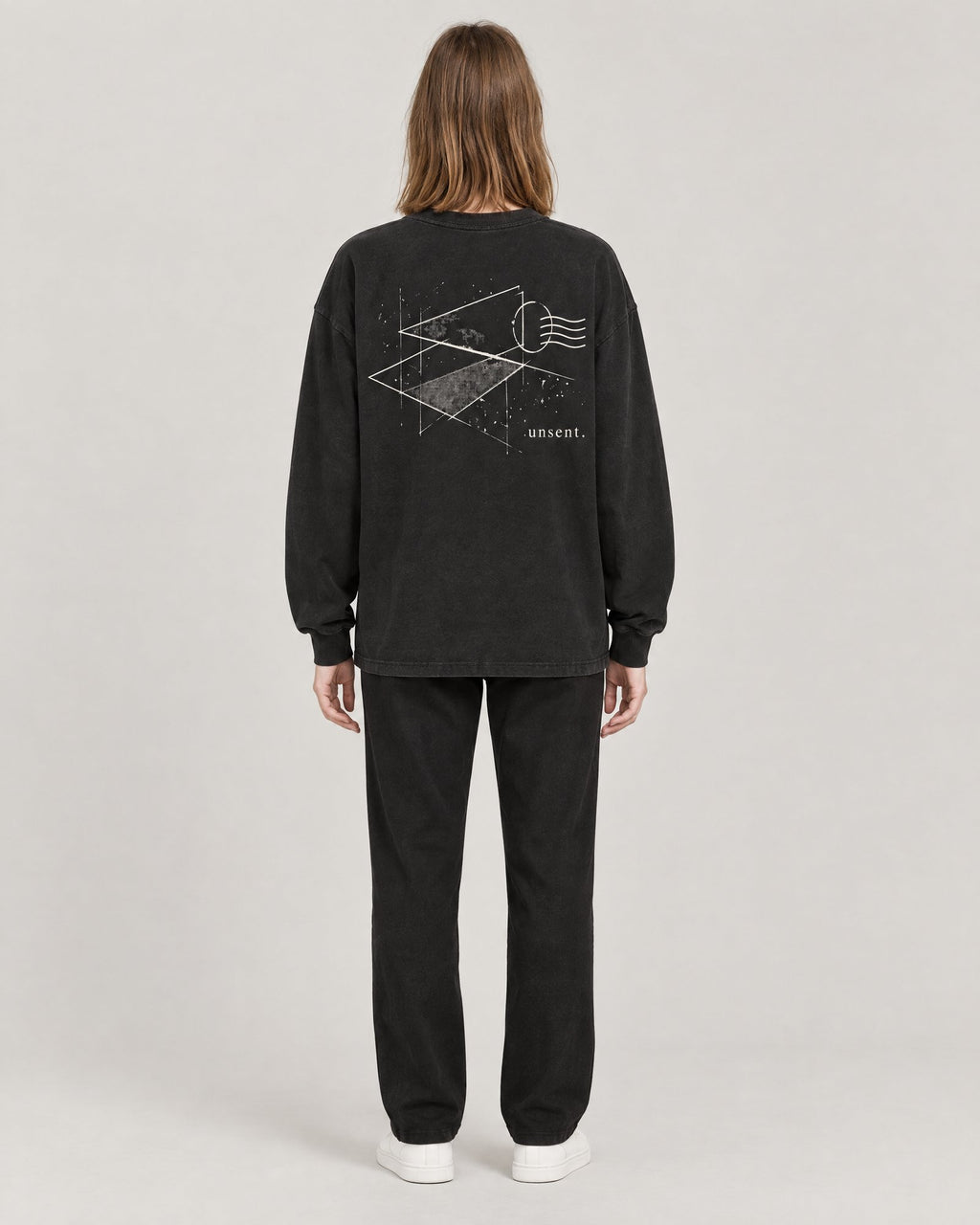 unsent. long sleeve — off black