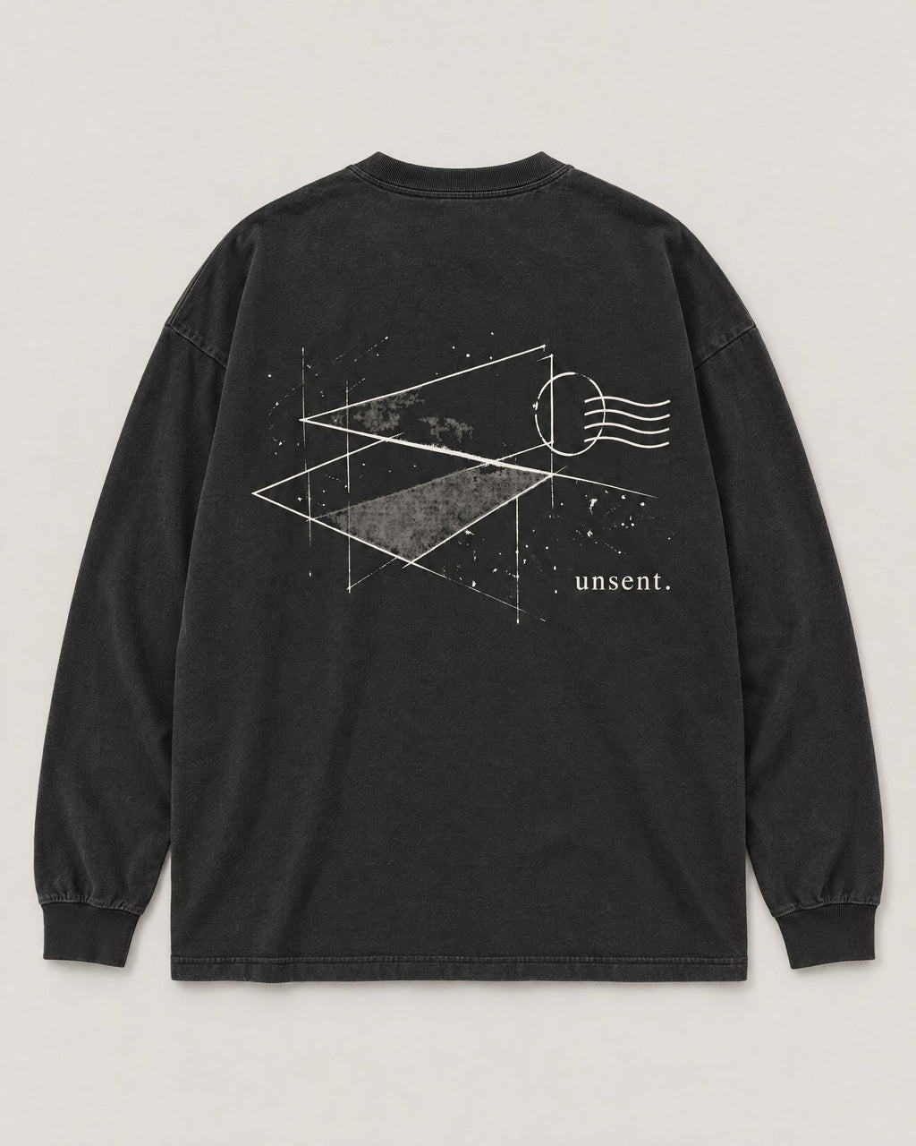 unsent. long sleeve — off black