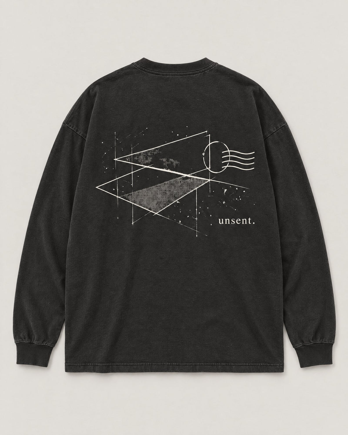 unsent. long sleeve — off black