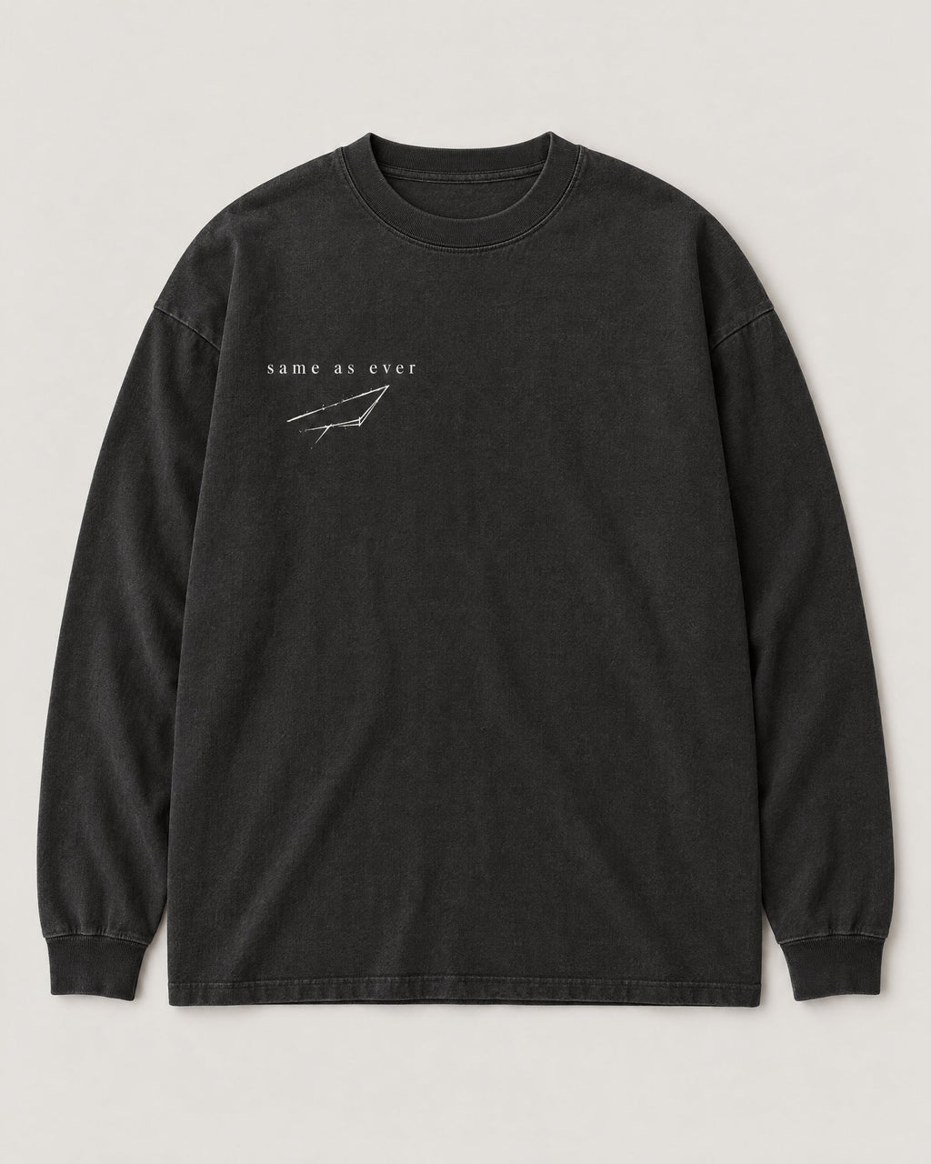 unsent. long sleeve — off black