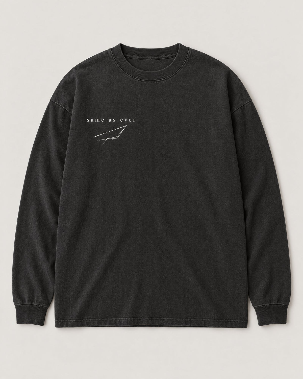 unsent. long sleeve — off black