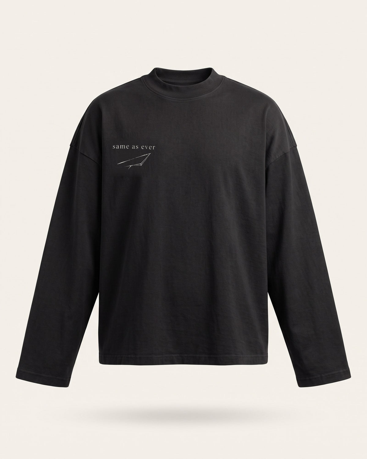 unsent. long sleeve — off black